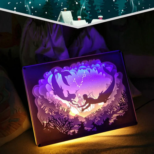 12 Constellation Paper Carving Lamp Nightlight