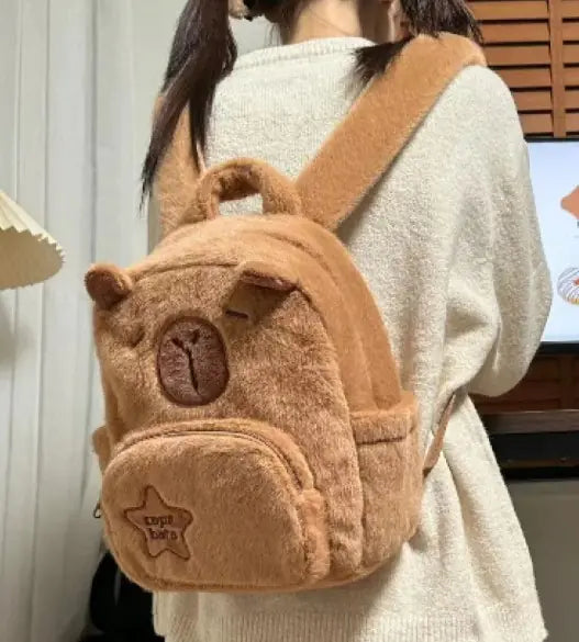 Capybara Plush Little Backpack - SIMYS