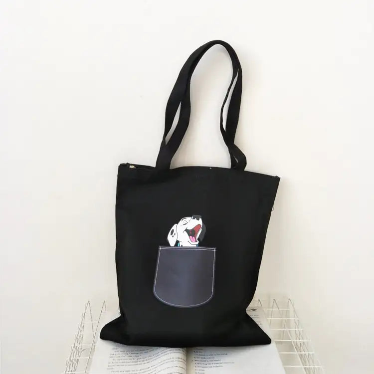 Single-Shoulder Canvas Tote Bag - SIMYS