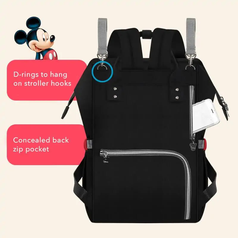 Disney Mickey & Minnie Pocket Patterned Diaper Bag - SIMYS