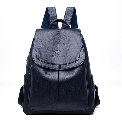 Women's Vintage Leather Backpack - Aussie - SIMYS