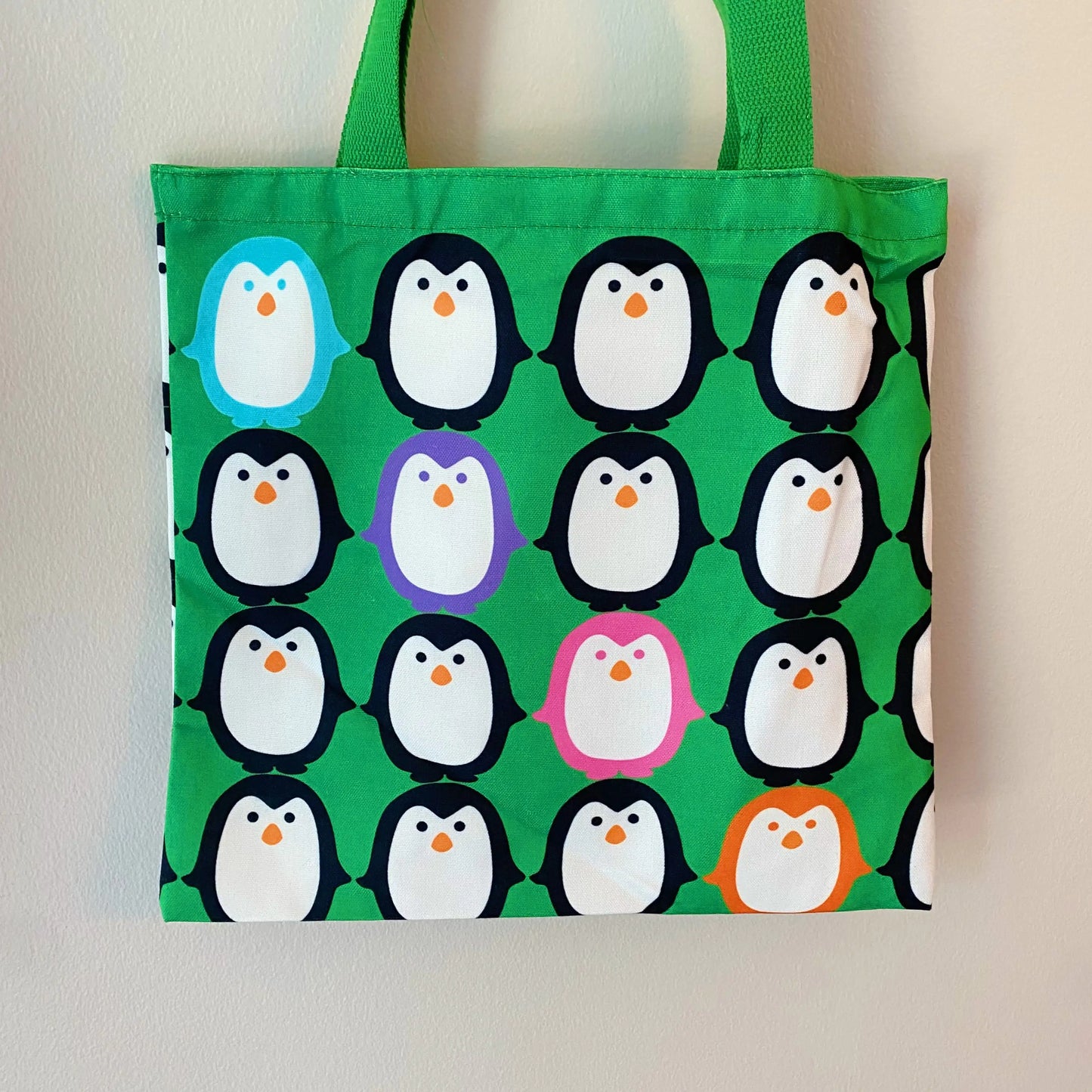 Let’s Hold Hands Penguin Canvas Tote - SIMYS