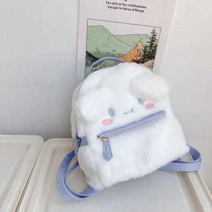 Cotton Plush Furry Backpack - SIMYS