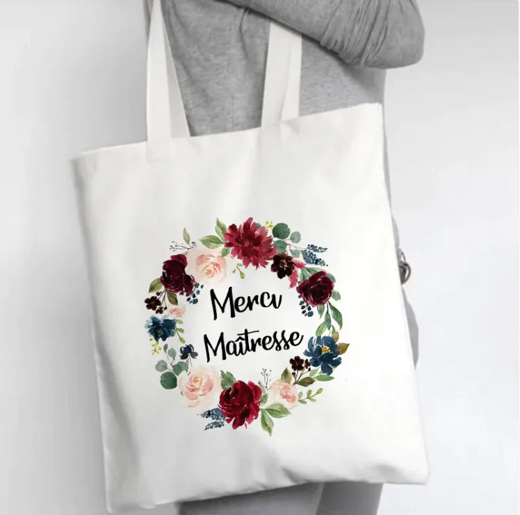 Fleur Canvas Tote Bag - SIMYS