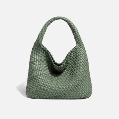 Hand-woven Bucket Soft Leather Bag for Women - SIMYS