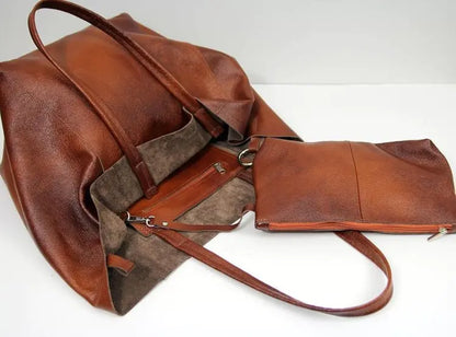 Leather Hand Tote Bags - SIMYS