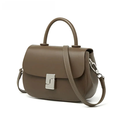 Retro Leather Saddle Crossbody Bag - SIMYS