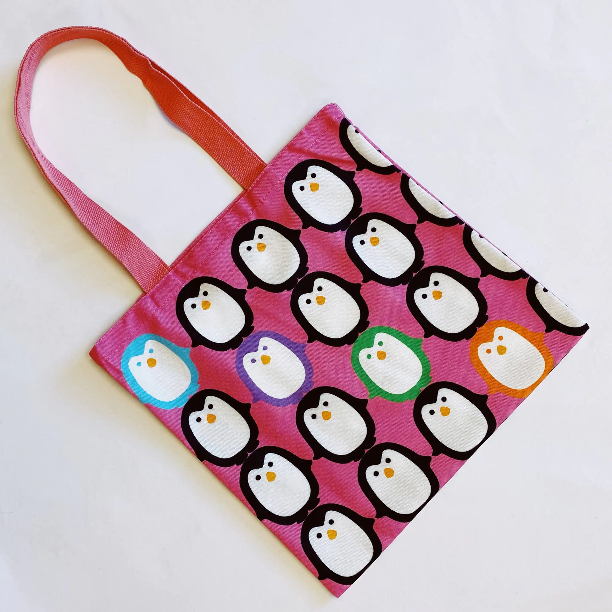 Let’s Hold Hands Penguin Canvas Tote - SIMYS