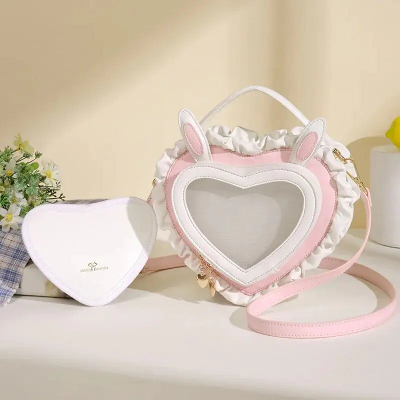 Kawaii Bunny Ears Heart Shape Bag