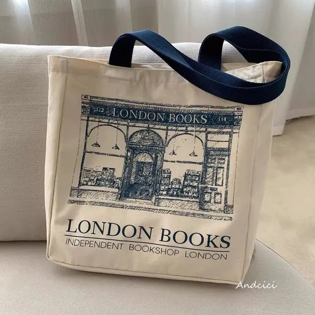 London Books Print Tote Bag - SIMYS