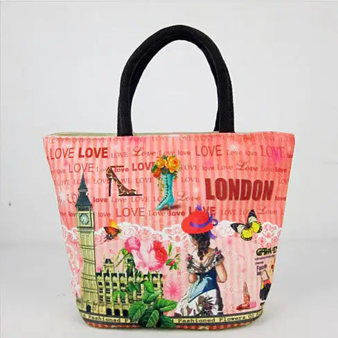 Souvenirs Hand Bags In Canvas From Journey Collection - SIMYS