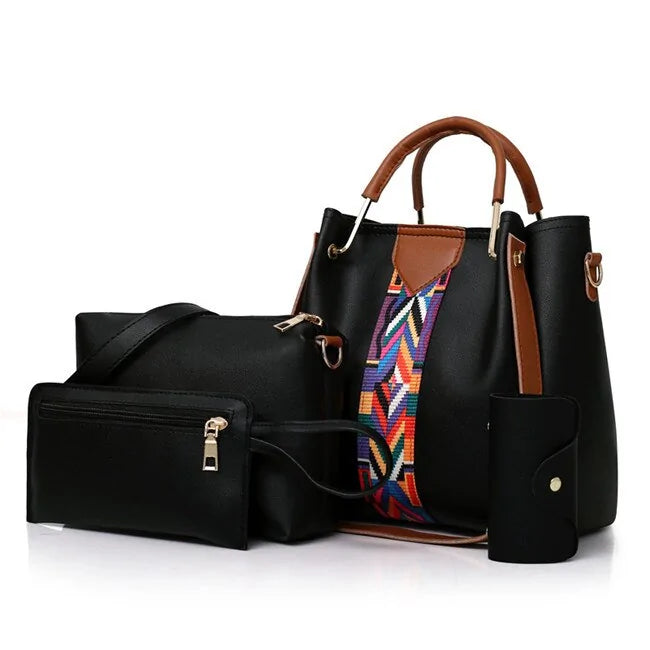 High-Quality PU Leather Fashion Women's Bag Set - SIMYS