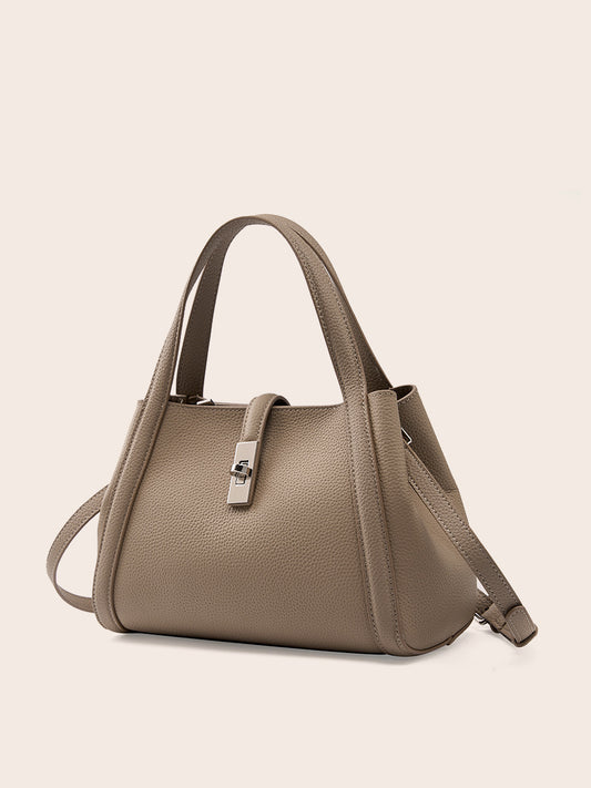 Fashionable Korean-style Large-capacity Leather Handbag - SIMYS