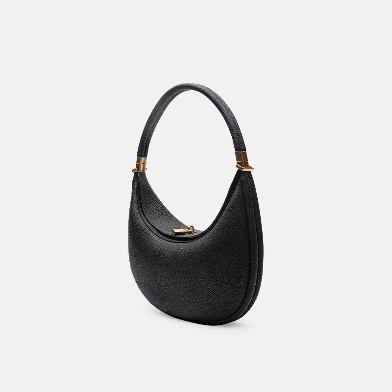 Medium Leather Selenodont Commuter Shoulder Bag - SIMYS