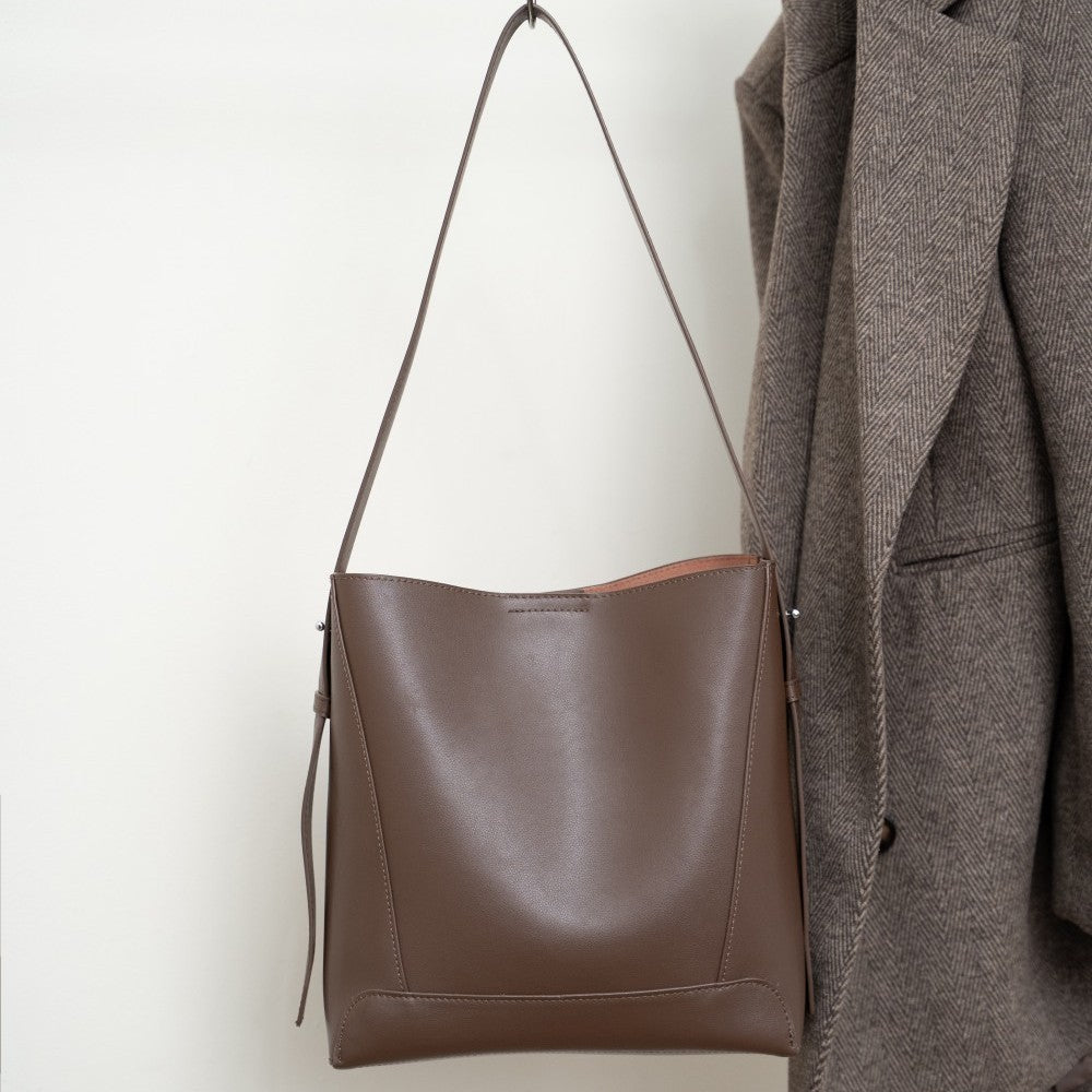 Leather Shoulder Bag - SIMYS