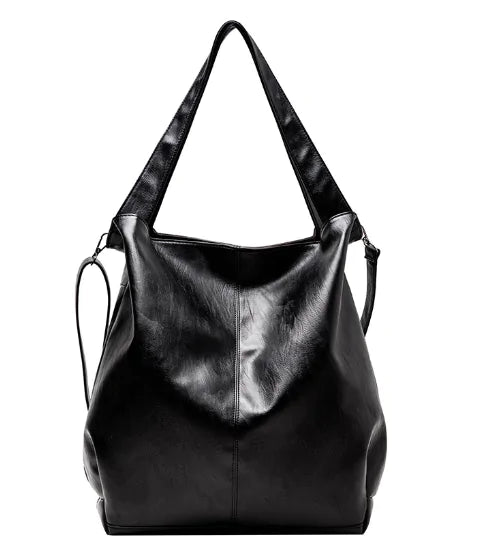 Retro Luxury Shoulder Bag: Casual PU Leather Tote - SIMYS