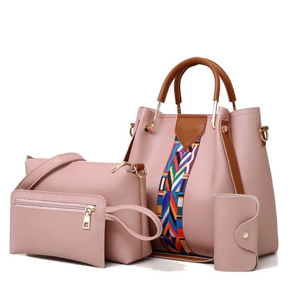 High-Quality PU Leather Fashion Women's Bag Set - SIMYS