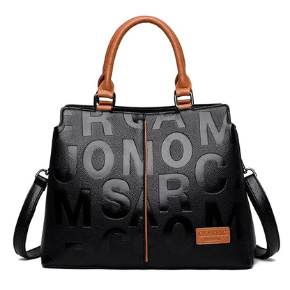 Letter Printed Luxury Handbags - SIMYS