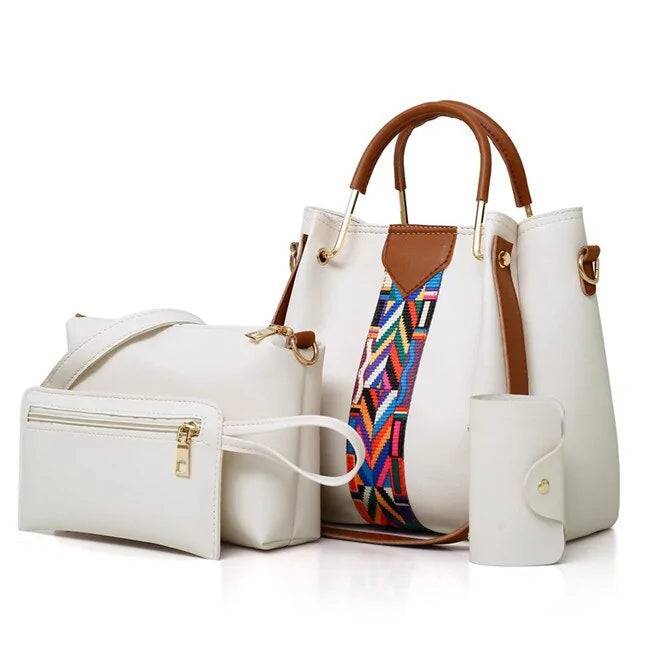 High-Quality PU Leather Fashion Women's Bag Set - SIMYS