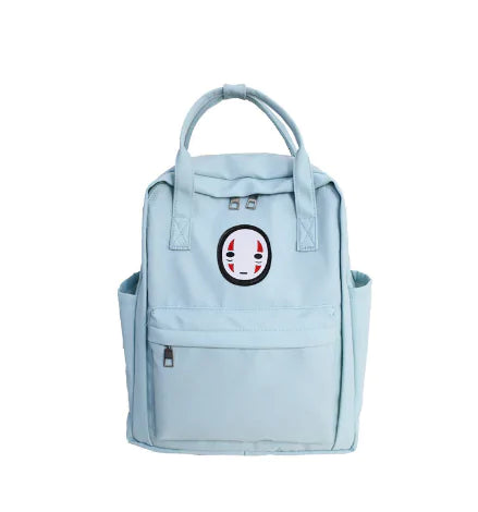 Cute No Face Canvas School Bag - SIMYS