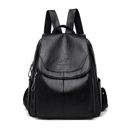 Women's Vintage Leather Backpack - Aussie - SIMYS