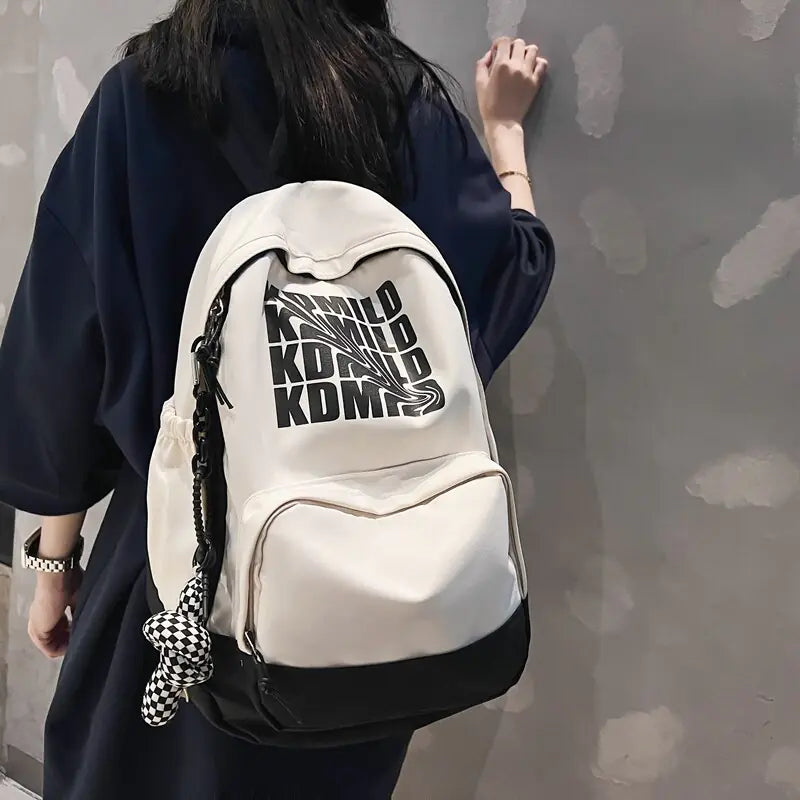 Fashion Letter Print Women's Backpack - SIMYS