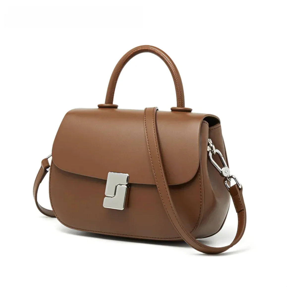 Retro Leather Saddle Crossbody Bag - SIMYS