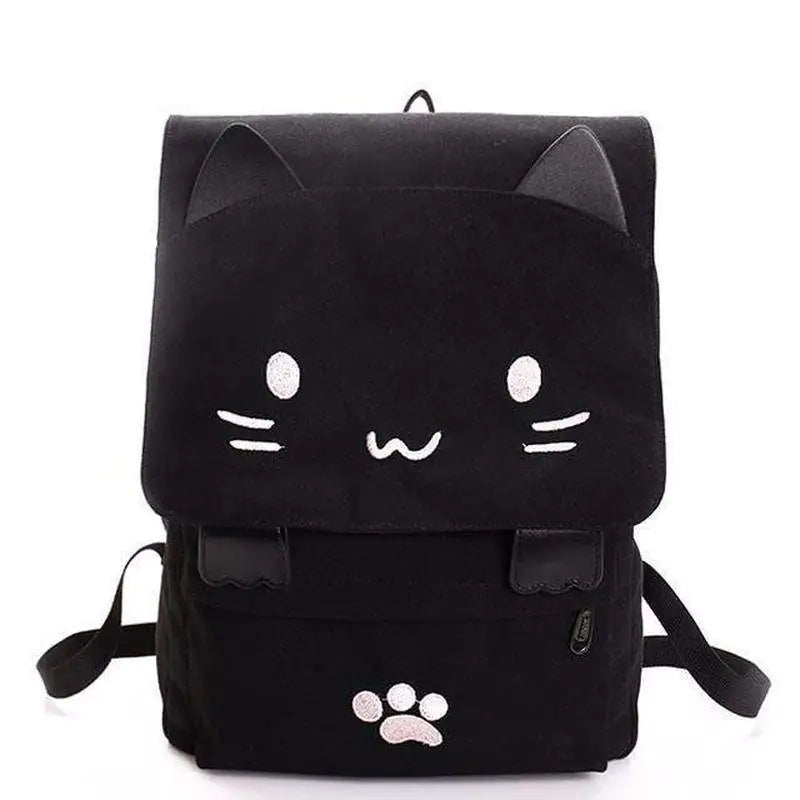 Kitty Cat Canvas Backpack - SIMYS