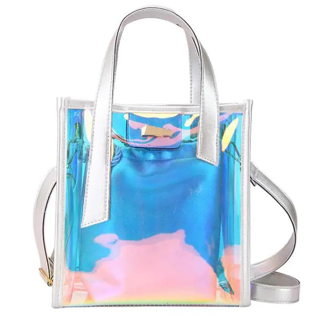 Stylish PVC Shoulder Tote Bag - SIMYS