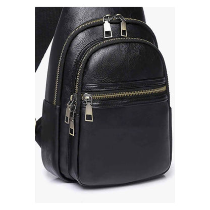 Leather Sling Bag Crossbody