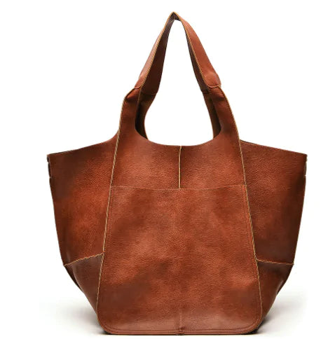 Retro Luxury Shoulder Bag: Casual PU Leather Tote - SIMYS