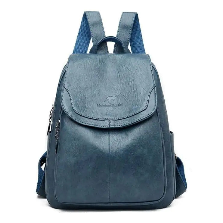 Women's Vintage Leather Backpack - Aussie - SIMYS