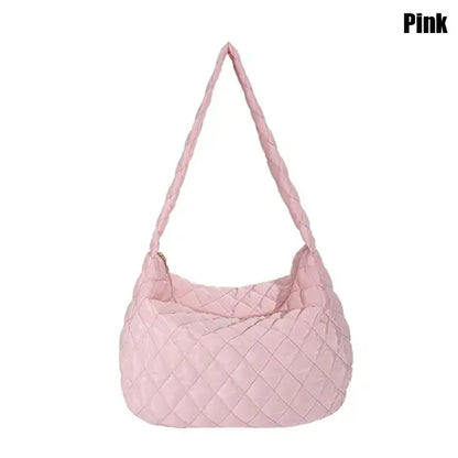 Women Large Capacity Quilted Tote Bag - SIMYS