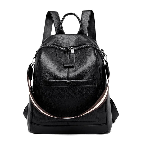 Women's Leather Backpacks - SIMYS