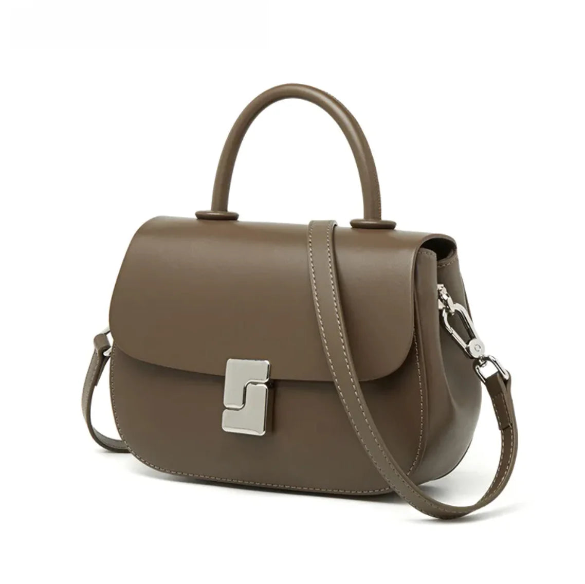 Retro Leather Saddle Crossbody Bag - SIMYS