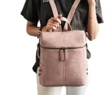 Women's Elegant Leather Backpack - SIMYS