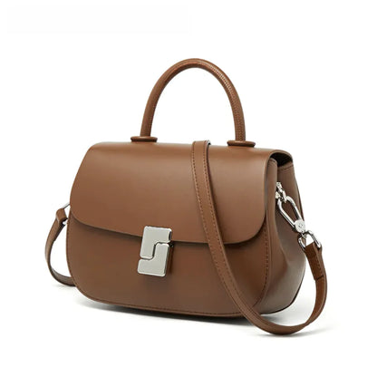 Retro Leather Saddle Crossbody Bag - SIMYS