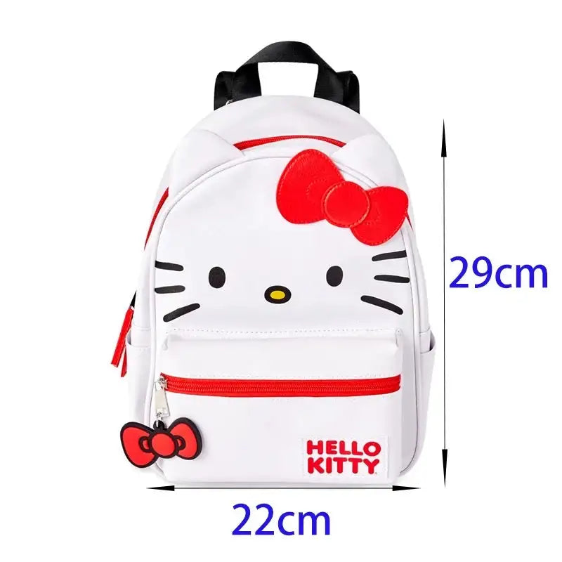 Red White Bow Backpack Bag - SIMYS