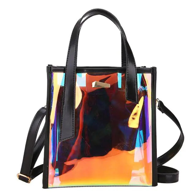 Stylish PVC Shoulder Tote Bag - SIMYS