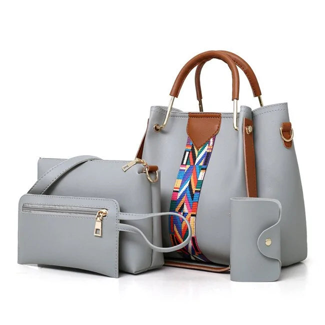 High-Quality PU Leather Fashion Women's Bag Set - SIMYS