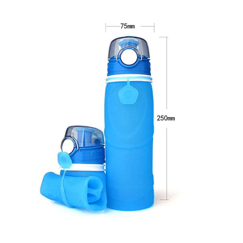 Foldable Leak Proof Silicone Water Bottle