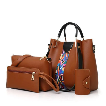 High-Quality PU Leather Fashion Women's Bag Set - SIMYS