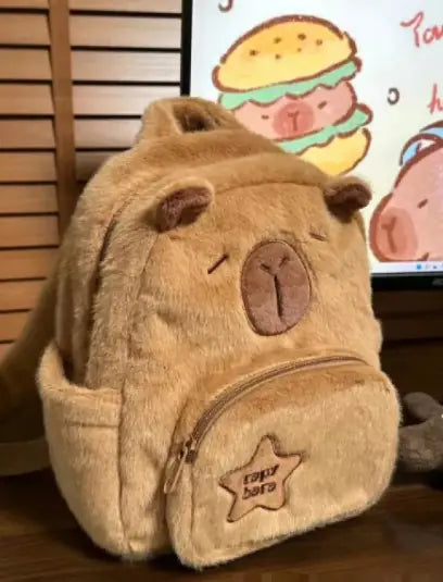 Capybara Plush Little Backpack - SIMYS