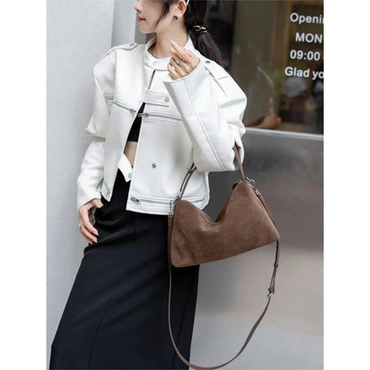 Large Capacity Crossbody Leather Bag