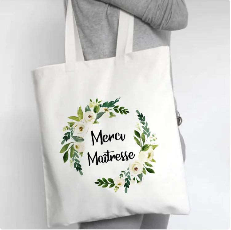 Fleur Canvas Tote Bag - SIMYS